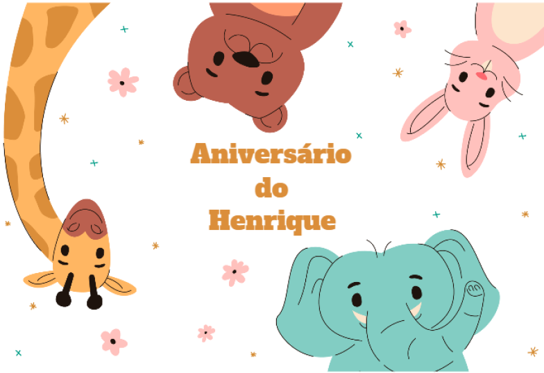 Arte pronta temática de Aniversário