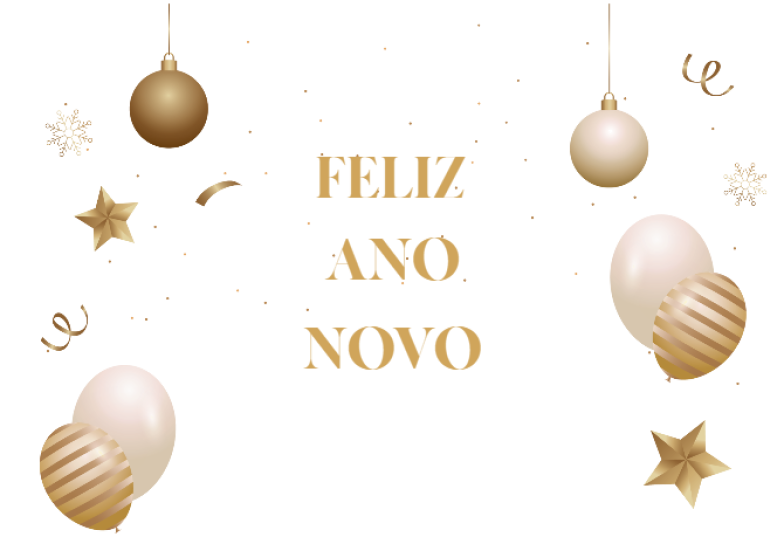 Arte pronta temática de Ano Novo