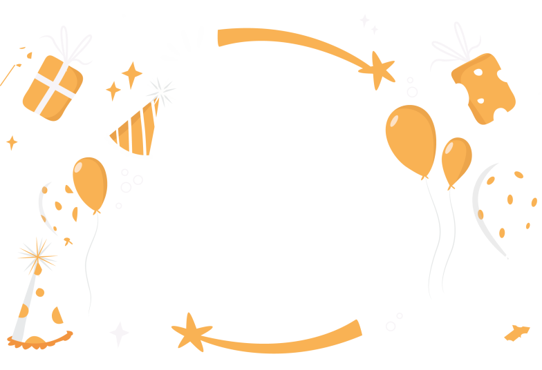 Arte pronta temática de Ano Novo