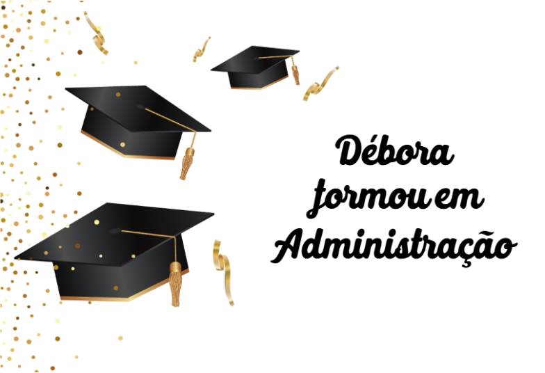 Arte pronta temática de Formatura