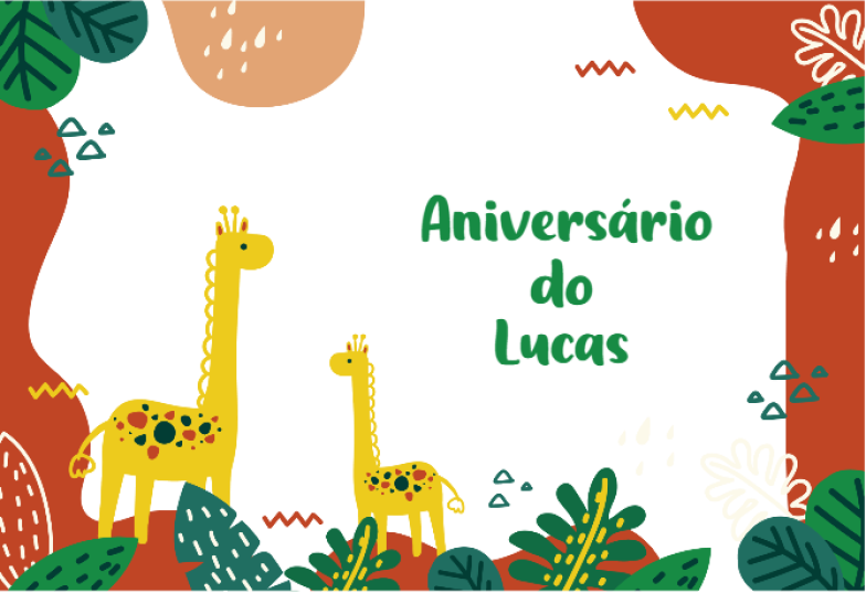 Arte pronta temática de Aniversário