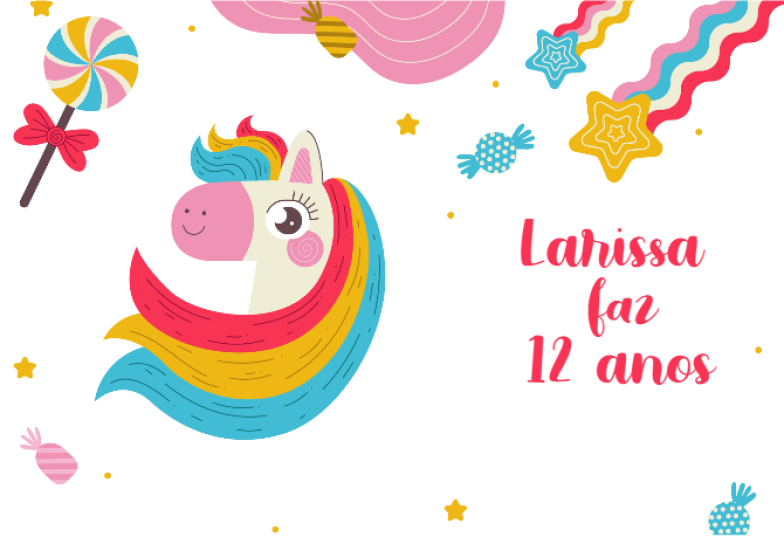 Arte pronta temática de Aniversário