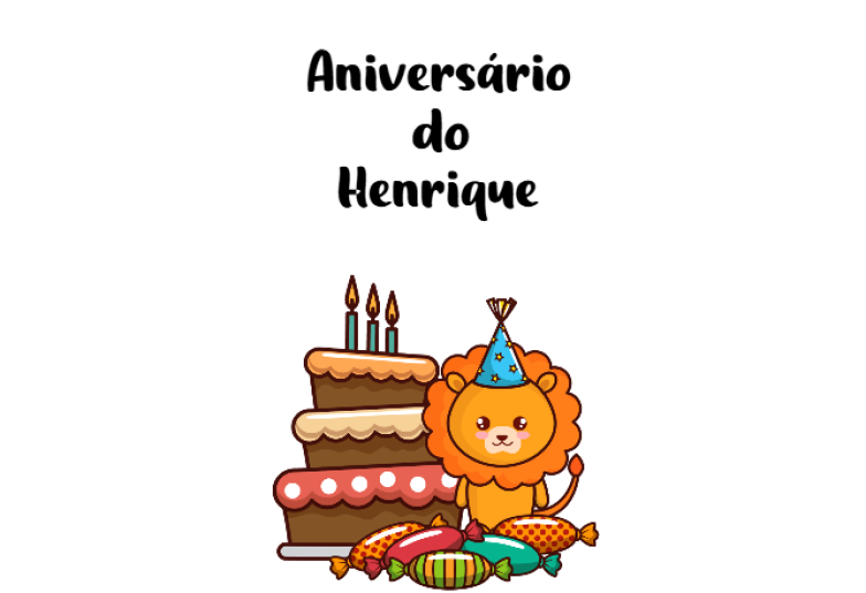 Arte pronta temática de Aniversário