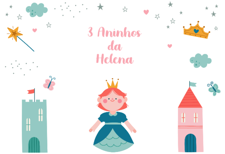 Arte pronta temática de Aniversário