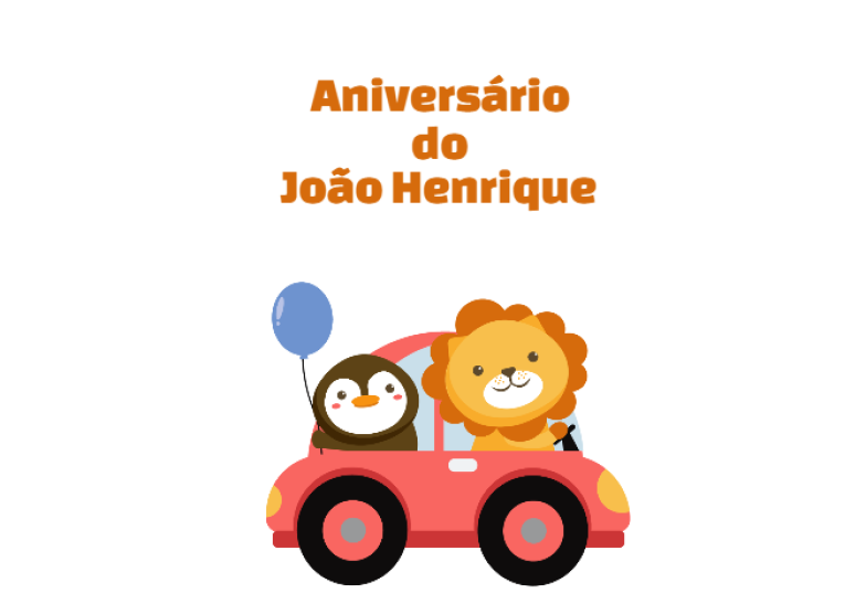 Arte pronta temática de Aniversário