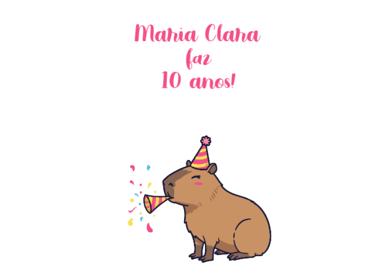 Arte pronta temática de Aniversário