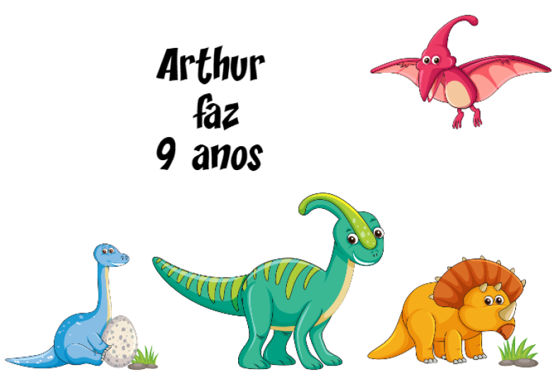 Arte pronta temática de Aniversário