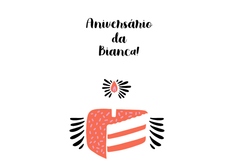 Arte pronta temática de Aniversário