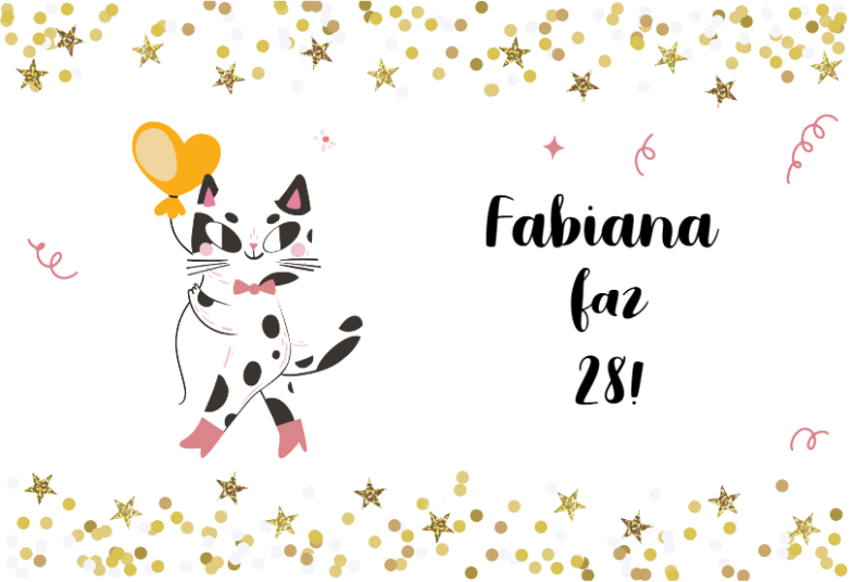 Arte pronta temática de Aniversário