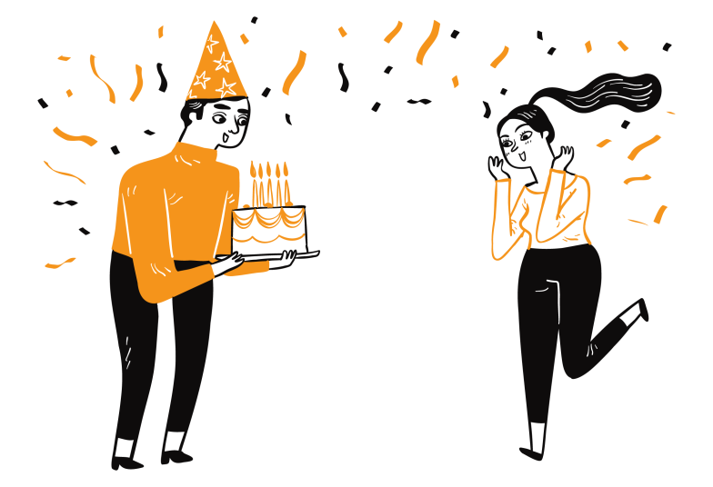 Arte pronta temática de Aniversário