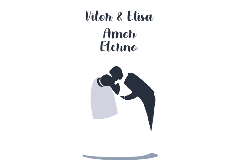 Arte pronta temática de Casamento