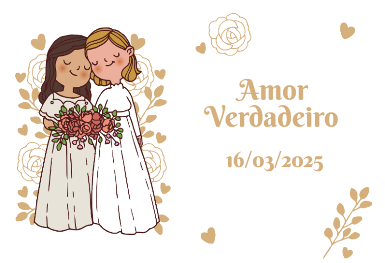 Arte pronta temática de Casamento