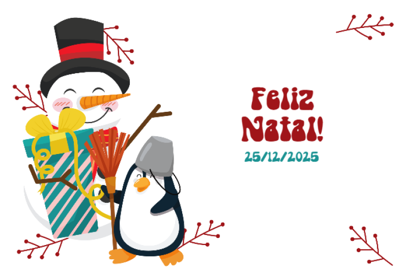 Arte pronta temática de Natal