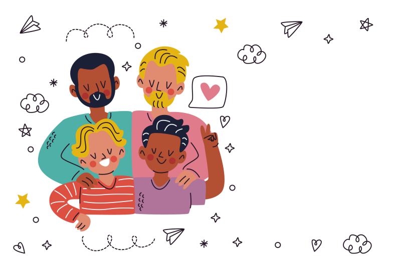 Arte pronta temática de Família