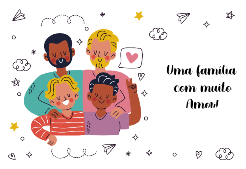 Arte pronta temática de Família