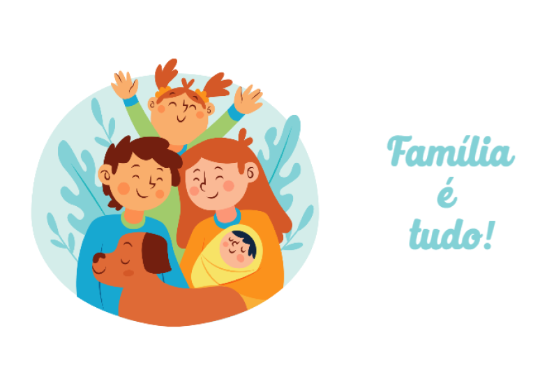 Arte pronta temática de Família