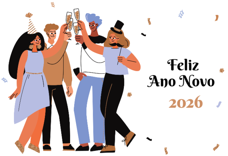 Arte pronta temática de Ano Novo