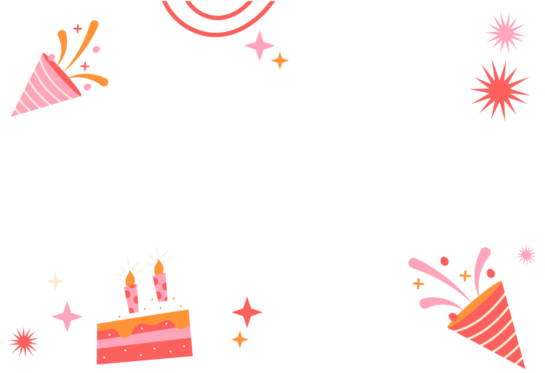 Arte pronta temática de Aniversário