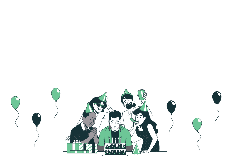 Arte pronta temática de Aniversário