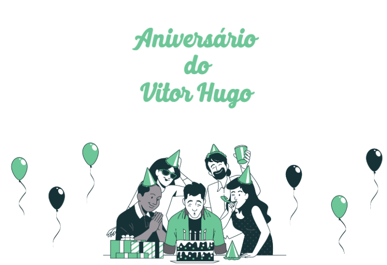 Arte pronta temática de Aniversário