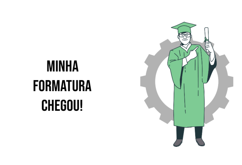 Arte pronta temática de Formatura