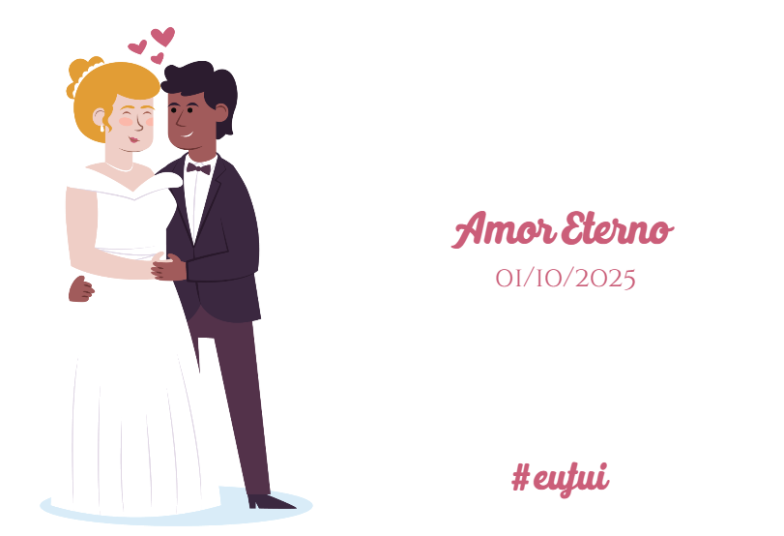 Arte pronta temática de Casamento