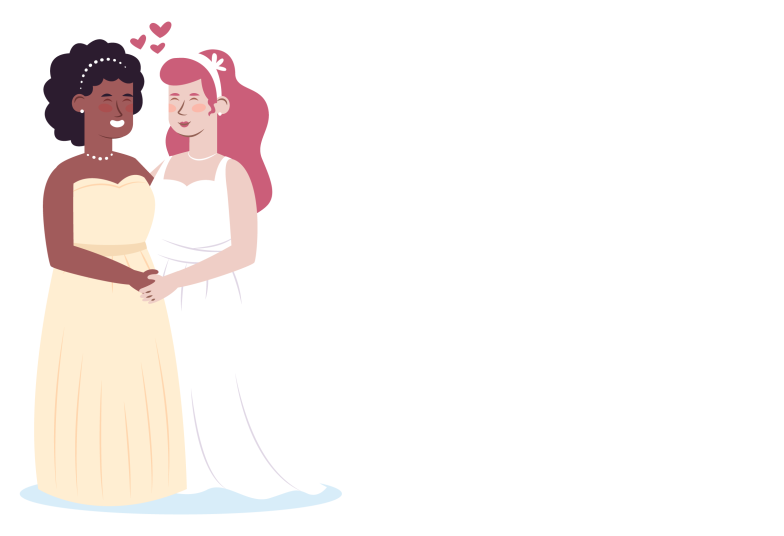 Arte pronta temática de Casamento