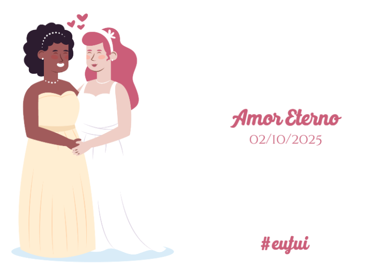 Arte pronta temática de Casamento