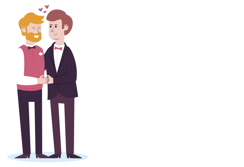 Arte pronta temática de Casamento