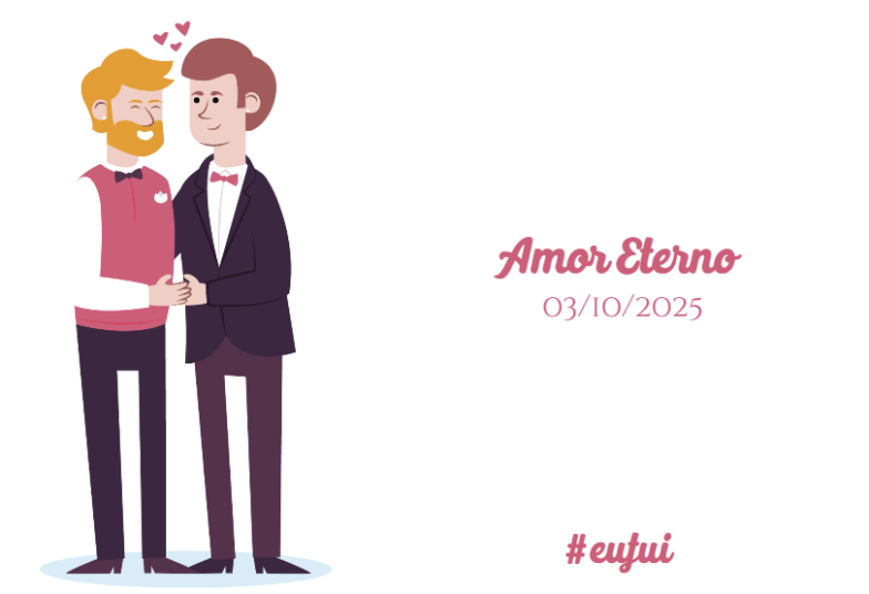 Arte pronta temática de Casamento