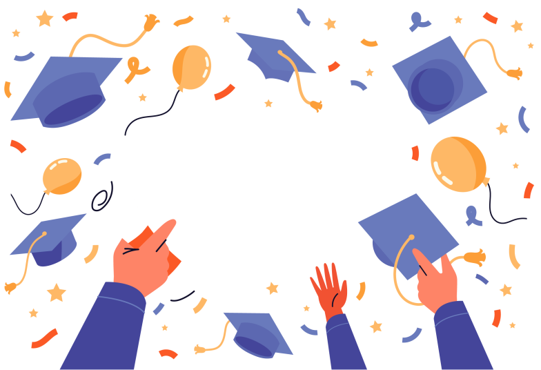 Arte pronta temática de Formatura