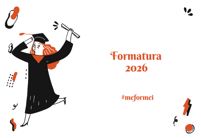 Arte pronta temática de Formatura