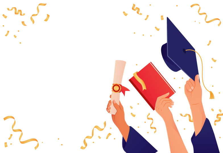 Arte pronta temática de Formatura