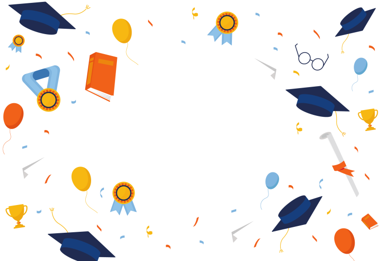 Arte pronta temática de Formatura