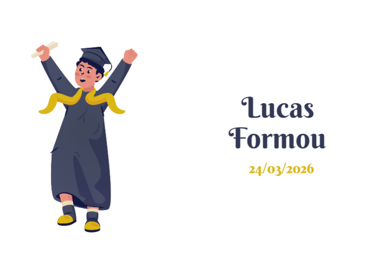 Arte pronta temática de Formatura