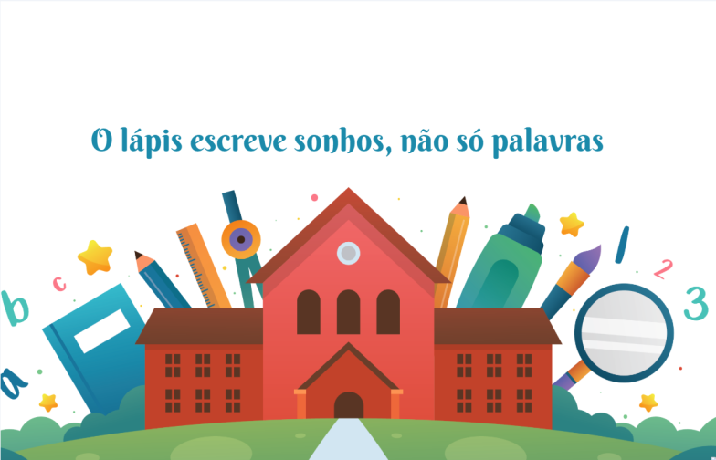 Arte pronta temática de Escolas