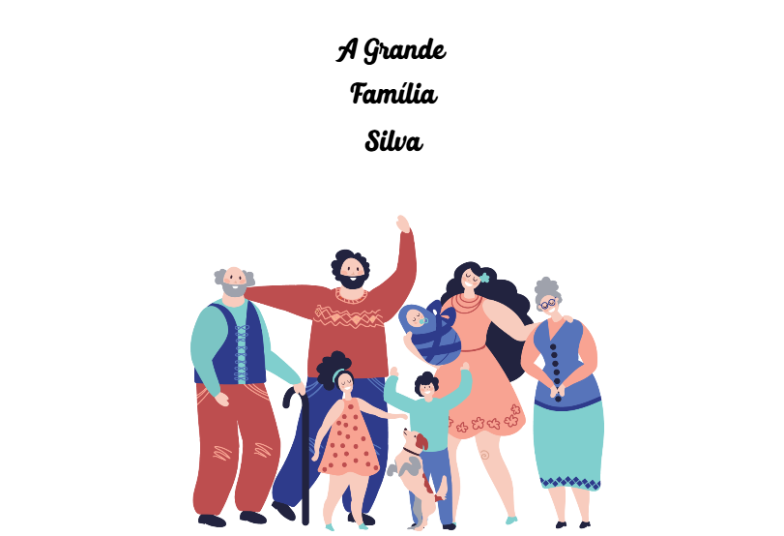 Arte pronta temática de Família