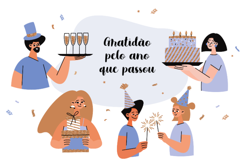 Arte pronta temática de Confraternização