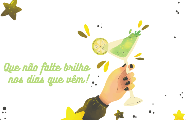 Arte pronta temática de Ano Novo