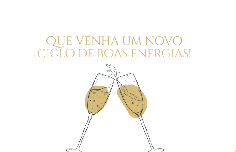 Arte pronta temática de Ano Novo