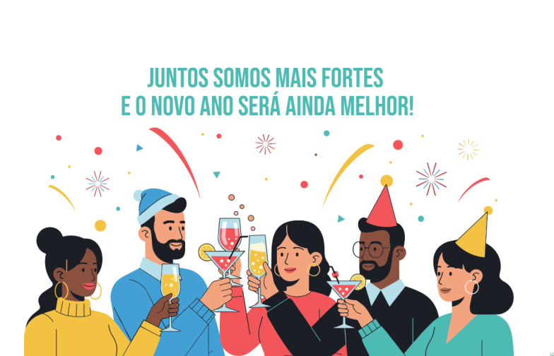 Arte pronta temática de Confraternização