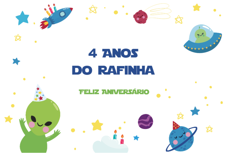 Arte pronta temática de Aniversário