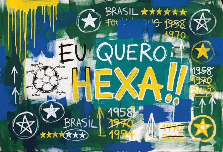 Arte pronta temática de Copa do Mundo 2026