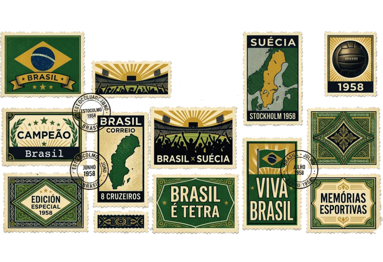Arte pronta temática de Copa do Mundo 2026