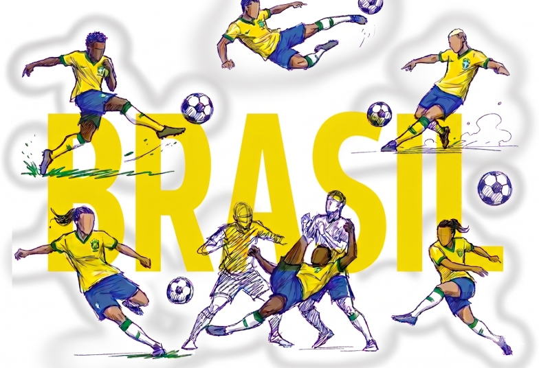 Arte pronta temática de Copa do Mundo 2026